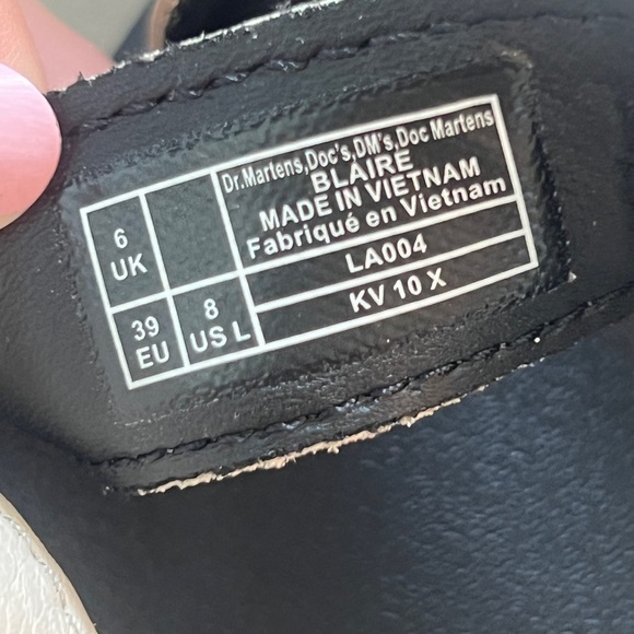 Dr. Martens Black and White Sandals Blare sz8 - Picture 2 of 11